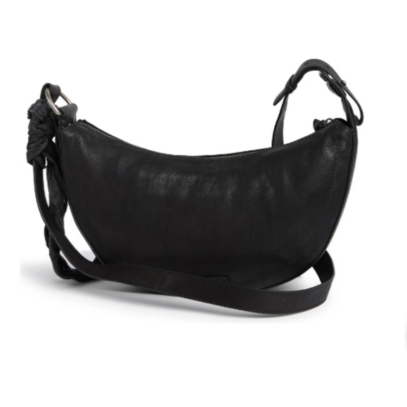 LUCKY BRAND Idah Black Leather Crossbody Bag - Picture 4 of 10